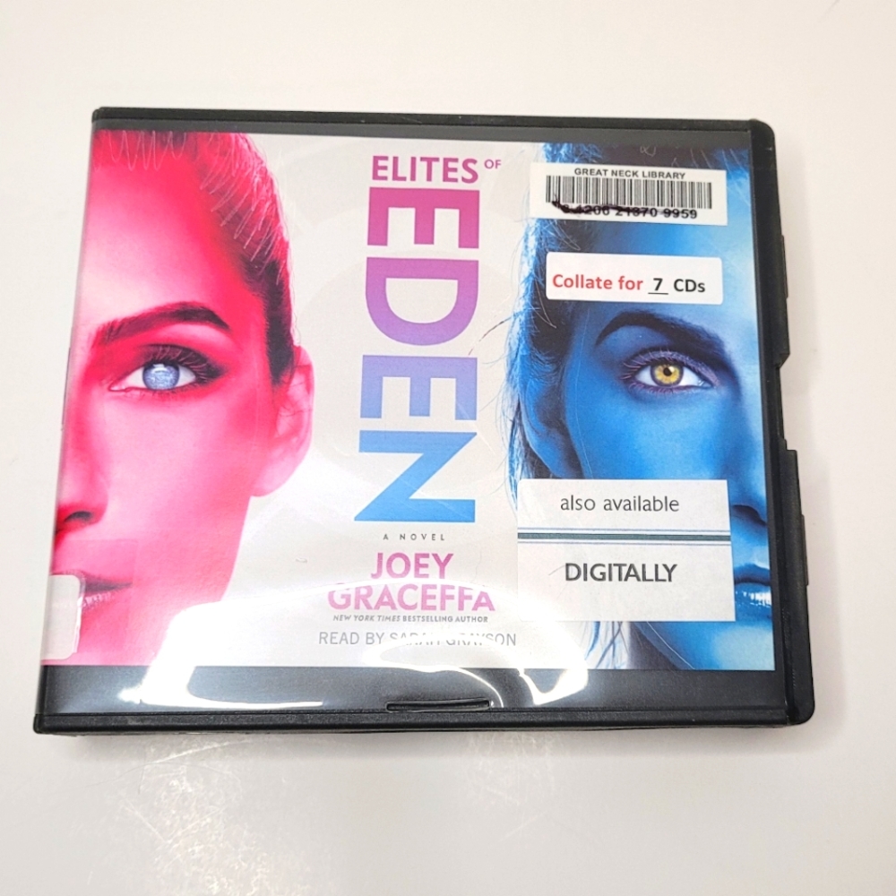 3 for $15 Elites of Eden A Novel by Joey Graceffa Audiobook Ex-Library